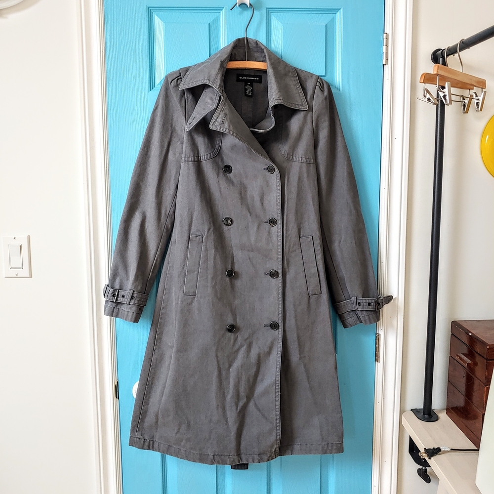 Club Monaco Charcoal Trench Coat